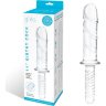 Стеклянный фаллоимитатор с рукоятью 11’’ Girthy Cock Double Ended With Handle - 28 см.