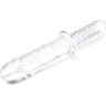 Стеклянный фаллоимитатор с рукоятью 11’’ Girthy Cock Double Ended With Handle - 28 см.