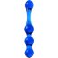Синий стеклянный фаллоимитатор с наплывами - 20,5 см.  Цена 2 253 руб. - Синий стеклянный фаллоимитатор с наплывами - 20,5 см.