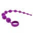 Лиловая анальная цепочка Beaded Adventure - 35,5 см. - Лиловая анальная цепочка Beaded Adventure - 35,5 см.