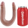Двусторонний фаллоимитатор U-Shaped Small Double Trouble - 33,5 см.