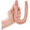 Двусторонний фаллоимитатор U-Shaped Small Double Trouble - 33,5 см.