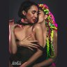 Черный ошейник Decadence с бабочкой