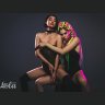 Черный ошейник Decadence с бабочкой