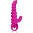 Розовый силиконовый рельефный вибромассажер - 11,5 см.  Цена 1 345 руб. - Розовый силиконовый рельефный вибромассажер - 11,5 см.