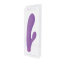 Фиолетовый вибратор с клиторальным пальчиком TINY RABBIT SILICONE - 15 см.  Цена 7 806 руб. - Фиолетовый вибратор с клиторальным пальчиком TINY RABBIT SILICONE - 15 см.