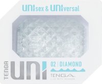Прозрачный мастурбатор-стимулятор Tenga Uni Diamond
