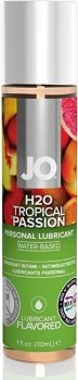 Лубрикант на водной основе с ароматом тропических фруктов JO Flavored Tropical Passion - 30 мл.
