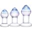 Набор из 3 стеклянных анальных пробок Pleasure Droplets Plug Set - Набор из 3 стеклянных анальных пробок Pleasure Droplets Plug Set