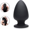 Черная мягкая анальная пробка Squeezable Large Anal Plug - 13,2 см.
