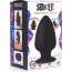 Черная мягкая анальная пробка Squeezable Large Anal Plug - 13,2 см. - Черная мягкая анальная пробка Squeezable Large Anal Plug - 13,2 см.