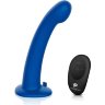 Синяя насадка Remote Control P-Spot G-Spot с черными трусиками - 20 см.