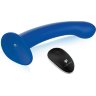 Синяя насадка Remote Control P-Spot G-Spot с черными трусиками - 20 см.