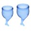 Набор синих менструальных чаш Feel secure Menstrual Cup  Цена 1 801 руб. - Набор синих менструальных чаш Feel secure Menstrual Cup