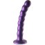 Фиолетовый фаллоимитатор Beaded G-Spot - 17 см.  Цена 5 081 руб. - Фиолетовый фаллоимитатор Beaded G-Spot - 17 см.