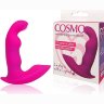 Розовый силиконовый вибромассажер Cosmo - 9 см.