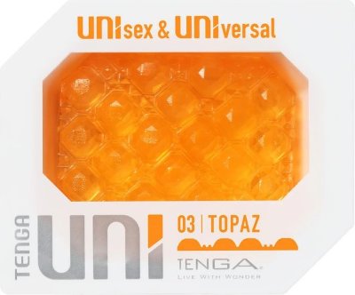 Оранжевый мастурбатор-стимулятор Tenga Uni Topaz Длина: 5.8 см. Tenga Uni – это персональное удовольствие независимо от вашего пола. 2 в 1: мастурбатор и стимулятор клитора. Универсальная вещица, которая разнообразит вашу игру и сделает ее интереснее. Uni изготовлен из эластомера, материал, который отличается своей мягкостью эластичностью и способностью растягиваться под любой размер. Сжимайте, массируйте, растягивайте – делайте любые манипуляции для получения максимального удовольствия. Только для одноразового использования. Страна: Япония. Материал: эластомер (полиэтилен гель).