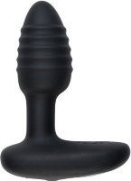 Черный интерактивный вибратор OhMiBod Lumen for Kiiroo с подсветкой - 10,2 см.