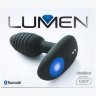 Черный интерактивный вибратор OhMiBod Lumen for Kiiroo с подсветкой - 10,2 см.