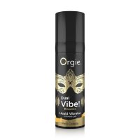 Съедобный гель Dual Vibe Pina Colada с эффектом вибрации и вкусом коктейля пина колада - 15 мл.