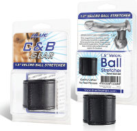 Хомут-утяжка для мошонки из искусственной кожи на липучке VELCRO BALL STRETCHER- 4 см.