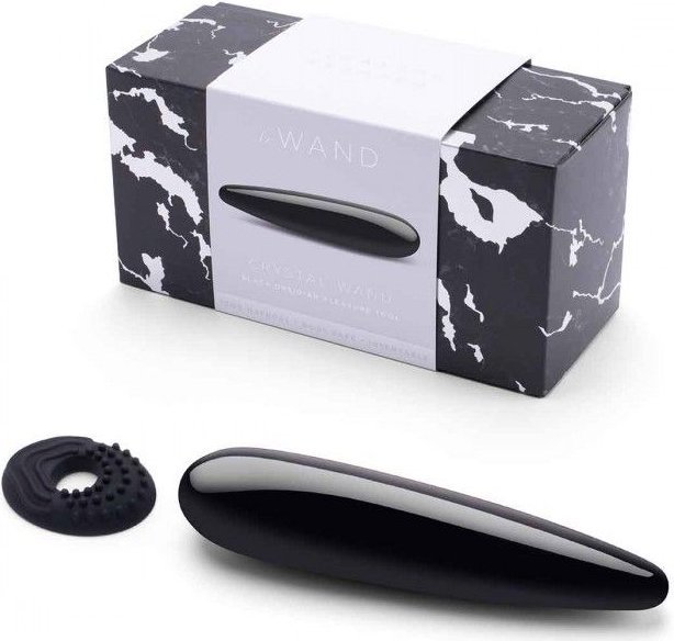 Массажер Le Wand Crystal Wand из черного обсидиана