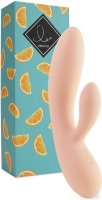 Бежевый вибратор-кролик Lea Rabbit Vibrator - 20,2 см.