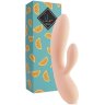 Бежевый вибратор-кролик Lea Rabbit Vibrator - 20,2 см.