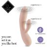 Бежевый вибратор-кролик Lea Rabbit Vibrator - 20,2 см.