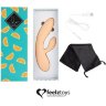 Бежевый вибратор-кролик Lea Rabbit Vibrator - 20,2 см.