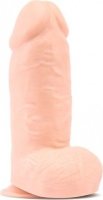 Телесный фаллоимитатор на присоске Pink Vibe - 22 см.