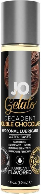Лубрикант с ароматом шоколада JO GELATO DECADENT DOUBLE CHOCOLATE - 30 мл.