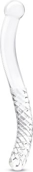 Стеклянный фаллоимитатор 11’’ Glass Pelvic Wand Double Ended - 28 см.