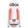 Телесный двусторонний фаллоимитатор U-Shaped Large Double Trouble - 44,4 см.