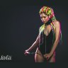 Черный ошейник Fetish с поводком