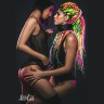 Черный ошейник Fetish с поводком
