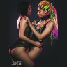 Черный ошейник Fetish с поводком
