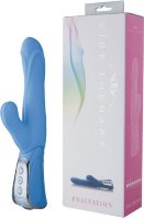Голубой вибромассажёр VIBE THERAPY EXALTATION - 23 см.