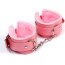 Стильные розовые наручники с мягкой подкладкой  Цена 741 руб. - Стильные розовые наручники с мягкой подкладкой