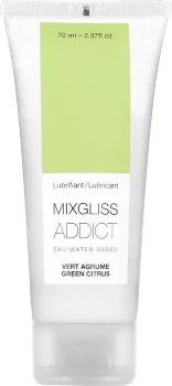 Смазка на водной основе Mixgliss Addict с ароматом цитруса - 70 мл.