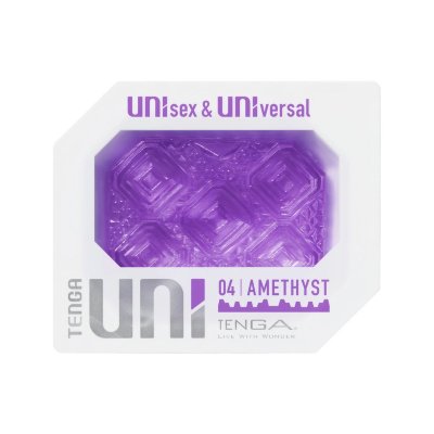 Фиолетовый мастурбатор-стимулятор Tenga Uni Amethyst Длина: 5.8 см. Tenga Uni – это персональное удовольствие независимо от вашего пола. 2 в 1: мастурбатор и стимулятор клитора. Универсальная вещица, которая разнообразит вашу игру и сделает ее интереснее. Uni изготовлен из эластомера, материал, который отличается своей мягкостью эластичностью и способностью растягиваться под любой размер. Сжимайте, массируйте, растягивайте – делайте любые манипуляции для получения максимального удовольствия. Только для одноразового использования. Страна: Япония. Материал: эластомер (полиэтилен гель).