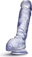 Прозрачный фаллоимитатор Hearty N’ Hefty - 22,9 см.