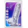 Прозрачный фаллоимитатор Hearty N’ Hefty - 22,9 см.