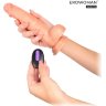 Телесный вибратор-реалистик Erowoman с пультом ДУ - 20,5 см.