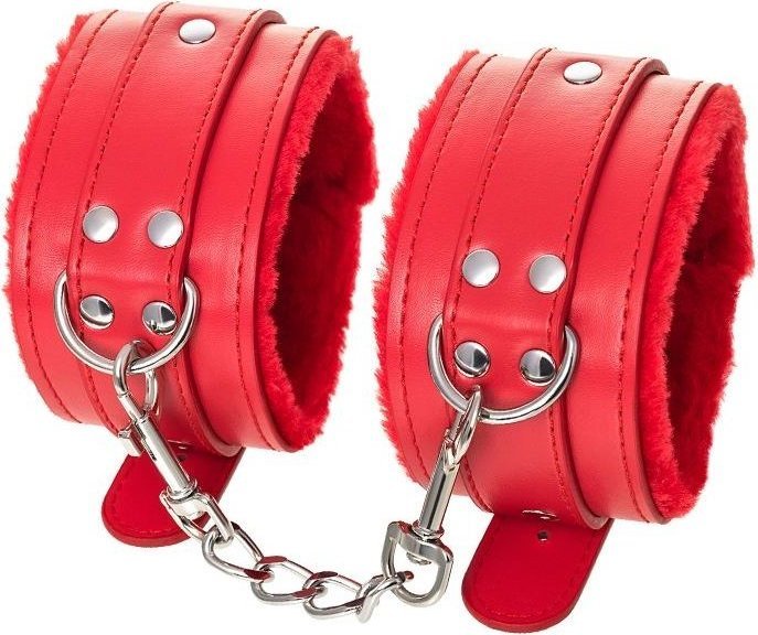 Красные оковы Anonymo из искусственной кожи