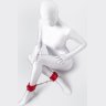 Красные оковы Anonymo из искусственной кожи