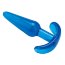 Голубая анальная пробка Slim Tapered Butt Plug - 10,8 см. - Голубая анальная пробка Slim Tapered Butt Plug - 10,8 см.