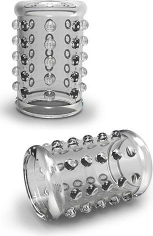 Прозрачная насадка на пенис с шишечками STAY HARD COCK SLEEVE 02 CLEAR