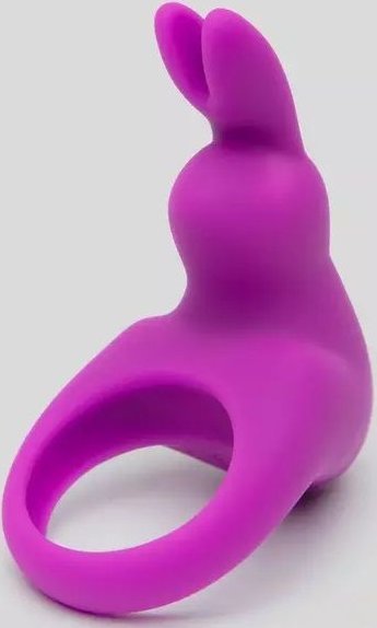 Фиолетовое эрекционное виброкольцо Happy Rabbit Cock Ring Kit