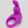 Фиолетовое эрекционное виброкольцо Happy Rabbit Cock Ring Kit